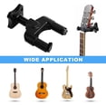 thumbnail image 5 of Soporte de pared para guitarra, 2 piezas, soporte de pared para guitarra, hecho de material ABS duradero, con tornillos, fácil de instalar (negro), 5 of 5