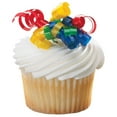 thumbnail image 2 of Cake Topper Decor, Everyday Birthday,Small 4-Color Primary Ribbon cake décor for parties and fun12310 (48/PKG), 2 of 2