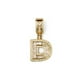 thumbnail image 5 of Collar con dije de oro laminado letra brillos D, 5 of 6