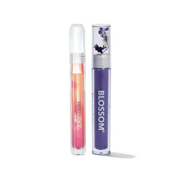 Blossom Beauty in Bloom Colored Volumizing Mascara Crystal  Iridescence Lip Gloss Purple Set