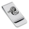 thumbnail image 1 of Stainless Steel Tribal Virgo Zodiac (Maiden) Classic Slim Money Clip Credit Card Holder, 1 of 2
