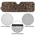 thumbnail image 6 of Yuyamidu Leopard Print Windshield Sun Shade Compatible with Jeep Wrangler JK JL Brown Car Sunshade Heat Shield Windshield Cover, 6 of 7