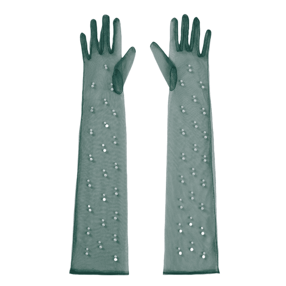 Women's Bridal Wedding Gloves Finger Sheer Gloves Long Wedding Accessories