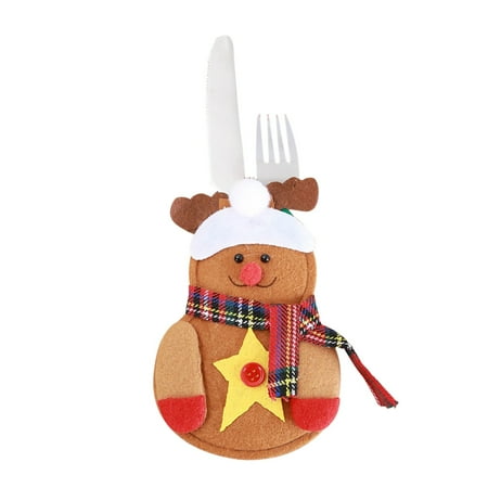 

Event Tablecloth Christmas Decoration Small Snowman Tableware Bag Home Table Tableware Set Christmas Snowman Tableware Set 90s Party Decorations for Adults