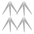 thumbnail image 4 of Miangastore Fashionable Silver Cone Charms Keychain Making 20Pcs 1.0X0.2X0.2In, 4 of 9