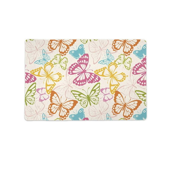 Pattern With Butterfly Mat Rectangle -Image by Shutterstock,