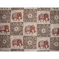 thumbnail image 3 of Block Print Indian Tapestry Cotton Bedspread 108" x 88" Full-Queen Gray, 3 of 3