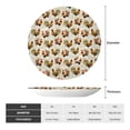 thumbnail image 2 of Bingfone Colorful Roosters Print Bone China Dinner Decorative Plates,Handmade Ceramic Dinner Plate with Stand for Home Club-6in, 2 of 6