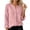 Red, variant on Relaxed Fit Knit Shirt with Stand Collar for Everyday Casual Wear Women’s Shirt Top by Feel and Button Front, L, White
