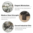 thumbnail image 3 of LUMAMIN Coffee Table Set of 3, Modern End Side Tables with Tempered Glass Top, Metal Frame and Adjustable Feet for Living Room or Apartment, 3 of 10