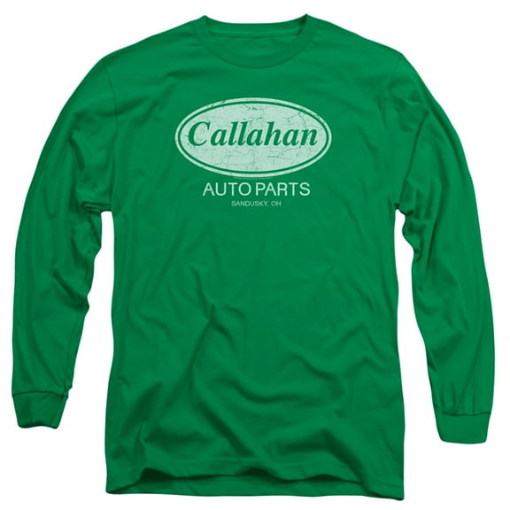 Tommy Boy Callahan Auto Long Sleeve Adult 18/1 T-Shirt Kelly Green