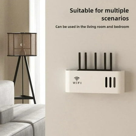 1 * Bins Wall-mounted Router Box-Black