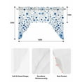 thumbnail image 6 of Blue Polka Dot Kitchen Curtains Swag Valance for Windows/Bathroom/Cafe, Modern Art Abstract Watercolor Dot Rod Pocket Drape Panel Swag Curtain Valance for Bedroom/Living Room 55''x36'', 6 of 6