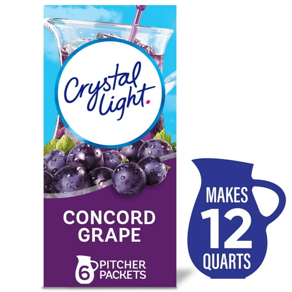 Crystal Light Zero Sugar Concord Grape Drink Mix Packets
