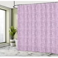 thumbnail image 4 of Ambesonne Nautical Shower Curtain, Oversimplified Seashells, 69"Wx70"L, Lilac and Charcoal Grey, 4 of 4