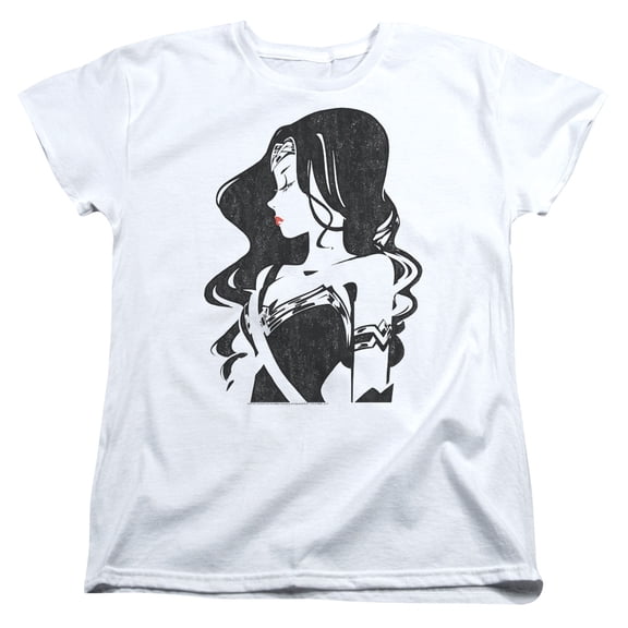 Justice League Movie Profile S/S Women's T-Shirt White