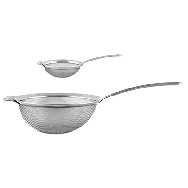 Cia Masters Collection Set Of Two Very Fine Mesh Strainers 3 1 4 And 6 3 4 Walmart Com Walmart Com