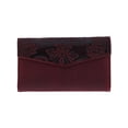 thumbnail image 1 of Buxton  Tooled Leather Organizer Clutch (Women's), 1 of 5
