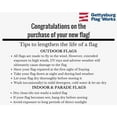 thumbnail image 4 of 12X18" Quarantine Boat Flag, All-Weather Nylon, Made in USA, 12 inch by 18 inch, 4 of 5