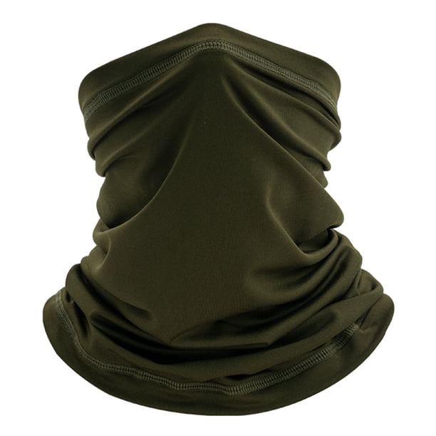 Ciclismo Pure Face Cover Montar Bufanda de protección solar al aire libre (verde militar)
