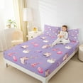 thumbnail image 5 of Feelyou Kawaii Music Cat Twin Sheet Sets, Cartoon Guitar Twin Fitted Sheet, Teens Kids Boys Girls Flat Sheet, Ultra Soft Bedroom Decor, 3 Pieces, 5 of 8