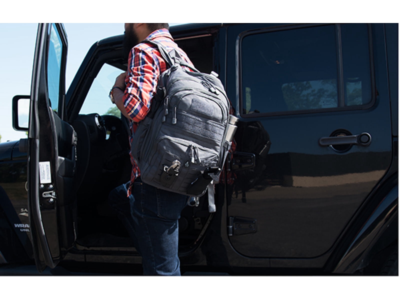 UTG® Overbound Pack, 12"x6"x18", 600D Nylon, Gun Metal