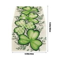 thumbnail image 3 of AYktou St Patricks Day Decorations,Spring Decor St. Patrick's Day Table Flag Irish Green Clovers Pattern Heat Insulating And Prevention Of Pollution Linen Tablecloth Home Decoration Linen Tablecloth, 3 of 6