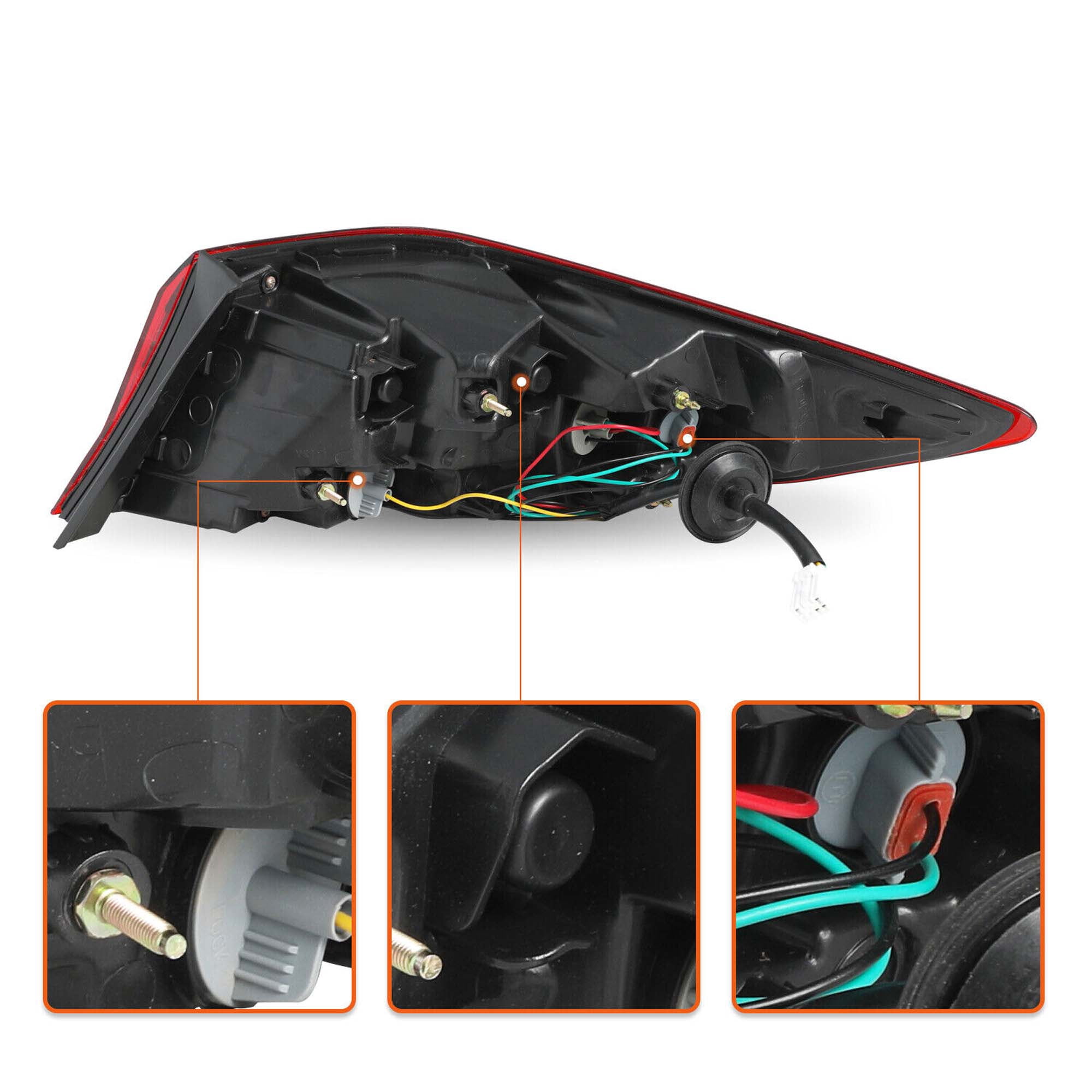 MZORANGE For 2019-2020 Hyundai Elantra Tail Light Outer Rear Lamp Brake Stop Left Side