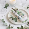 thumbnail image 3 of Cloth Napkins Set of 8 - 20x20 Inches, Easter Washable Reusable Table Napkins, Gnomes Flowers Bunny Eggs Plaid Wooden Grain Soft & Absortbent Dining Napkin for Party Wedding Hotel Restaurant, 3 of 8