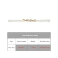 thumbnail image 4 of Women's Belt Thin Elastic Pearl Buckle Belts Decoration for Dresses Shirt 65x1.3cm Beige, 4 of 6