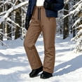 thumbnail image 5 of Aofany Women's Quilted Insulated Ski Pants Fleece Lined Winter Trousers with Pockets Thermal Loose Fit Bottoms for Outdoor Sports, 5 of 7