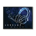 thumbnail image 2 of Stupell Industries Level Up Major Gaming Quote Space Stars Headset Graphic Art Gray Framed Art Print Wall Art, 16x20, by Daphne Polselli, 2 of 4
