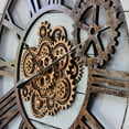 thumbnail image 3 of THE GEARS CLOCK Wall Clock with Real Moving Gears AM-LI_ 36 in Round White-Farmhouse, 3 of 10