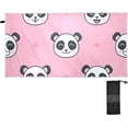 thumbnail image 2 of Coolnut Panda Beach Towel, Sand Free Super Absorbent Oversized Travel Towel with Mesh Bag for Beach, Camping, Swimming, Holiday, 30 x 60 Inch Washcloth Gift, 2 of 7