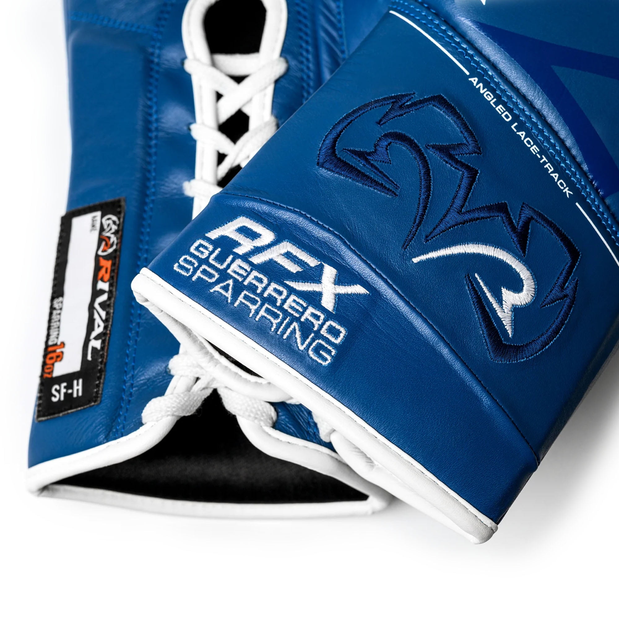 Rival Boxing RFX-Guerrero SF-H Lace-Up Sparring Gloves - 20 oz. - Blue