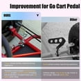 thumbnail image 4 of Go Kart Brake and Throttle Pedal Kit with 71" Throttle Cable Replacement for Go Cart Kart Predator 212cc 196cc 6.5hp Azusa Fun Kart Radio Flyer Azusa Carter Road Rocket Vintage Drift Trike Part, 4 of 9