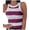 v#28Hot Pink120, variant on Rggeeun Women Tank Tops Ribbed Vest Colorful Striped Pattern Elastic Slim Fit Crew Neck Soft Lightweight For Summer Yoga Daily Wear Versatile Sleeveless,Pink,Xl