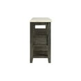 thumbnail image 3 of ACME Merel Marble Top Wine Rack Server in White and Gray Oak, 3 of 6