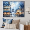 thumbnail image 2 of Designart "Urban Parisian Street in Grey Tones III" Oversized Cityscapes Framed Wall Art - Industrial Grey Paris Bedroom Framed Canvas Wall Art, 2 of 7