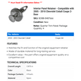 thumbnail image 2 of Interior Panel Retainer - Compatible with 2005 - 2010 Chevy Cobalt Coupe 2-Door 2006 2007 2008 2009, 2 of 2