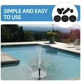 thumbnail image 3 of COOPHYA 1 Set Solar Garden Fountain Black Plastic for Homeowners and Garden Enthusiasts Outdoor Use, 3 of 8