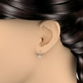 thumbnail image 3 of 0.80 Carat Diamond Leverback Drop Earrings in 14K Rose Gold - IGI Certified, 3 of 4
