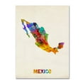 thumbnail image 2 of Trademark Fine Art 	Michael Tompsett 	 Mexico Watercolor Map Canvas Wall Art - 24x32, 2 of 4