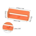 thumbnail image 2 of Uxcell 6pack Watch Strap Loop Fastener Rings 24mm Rubber Watch Holder Keeper Orange, 2 of 6