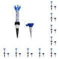 thumbnail image 2 of sweethay Tee de golf de plástico de 70 mm al aire libre reutilizable profesional 360 grados Ball Holder Beginner Tees accesorios azul Azul 10Conjunto, 2 of 6
