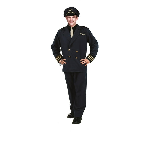 RG Costumes & Accessories, Inc. Flight Captain Std Adult Costume One Size Male