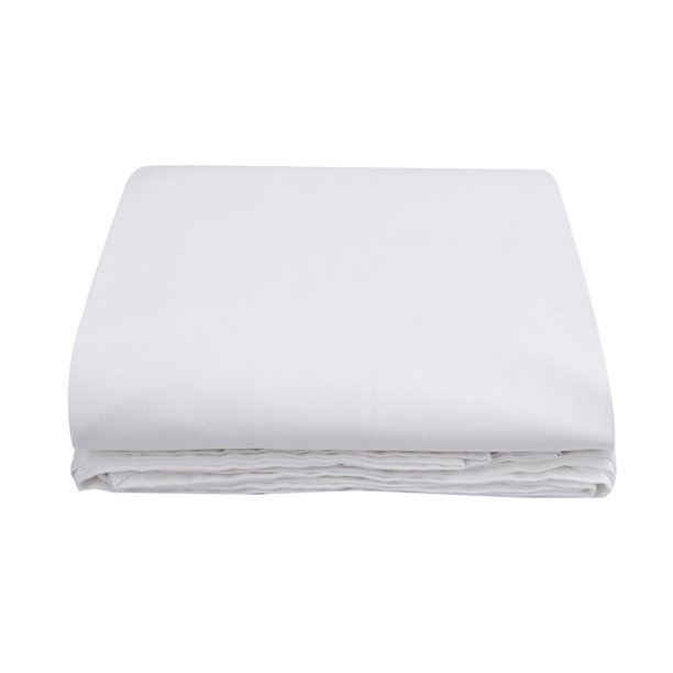 Unique Bargains 300 Thread Count Egyptian Cotton Bed Flat Sheet White