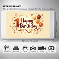 thumbnail image 5 of LUUFILx Happy Birthday Music Banner Backdrop Party Supplies Photography Props Celebration Background Decoration Guitar Microphone Sheet Music, 5 of 8
