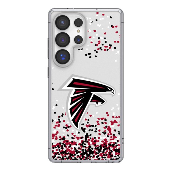 Atlanta Falcons Galaxy Clear Case with Confetti Design
