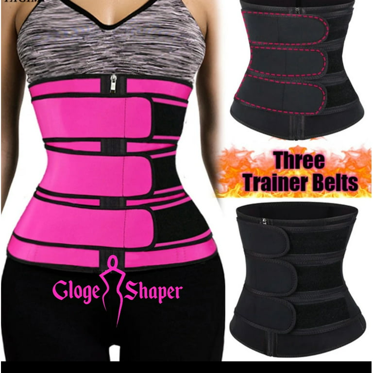3 Belt Waist Trainer Body Shaper Tummy Neoprene Sweat Belts